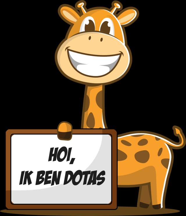 Dotas la Girafe fait coucou