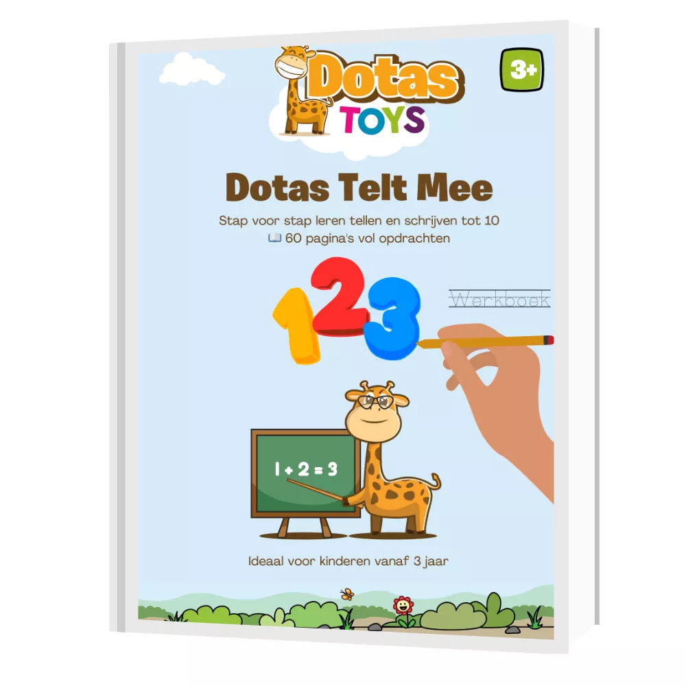 DotasToys Schrijfoefenboeken Set (3–6 jaar) – Herbruikbaar (180 pagina’s)