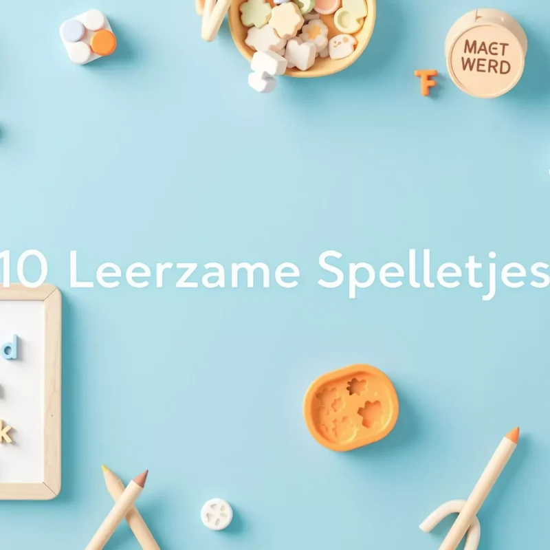 Educatieve taalspelletjes met letters, schrijfbord en leerkaarten voor kinderen van 4 tot 6 jaar
